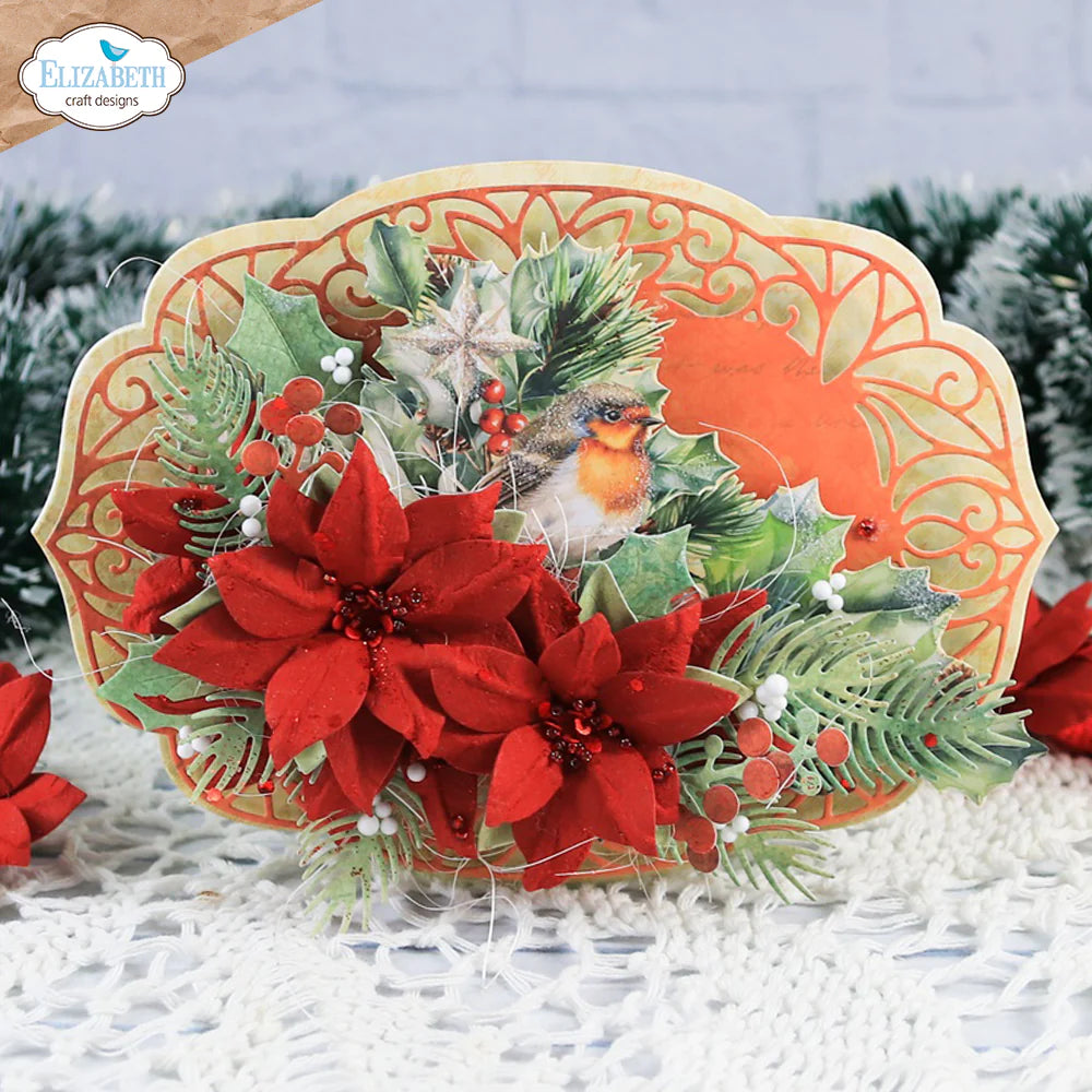 Elizabeth Craft Designs Festive Ornate Frame Metal Die Set
