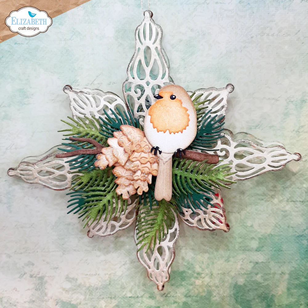 Elizabeth Craft Designs Festive Star Metal Die Set