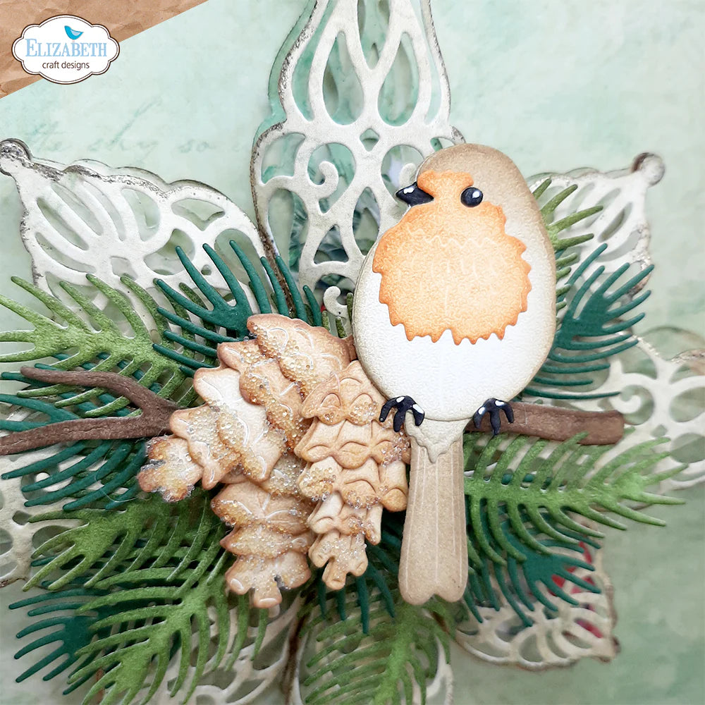 Elizabeth Craft Designs Winter Greenery Metal Die Set