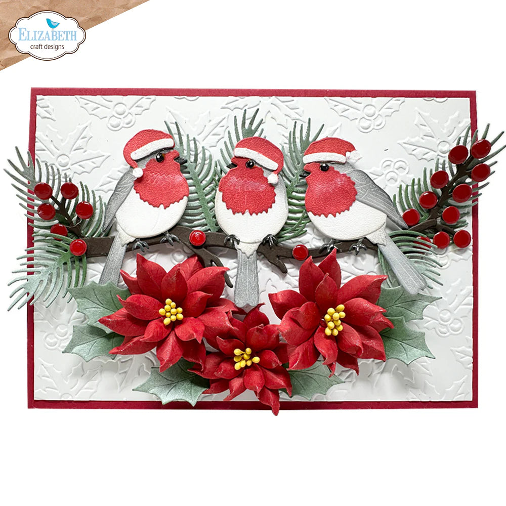 Elizabeth Craft Designs Winter Greenery Metal Die Set