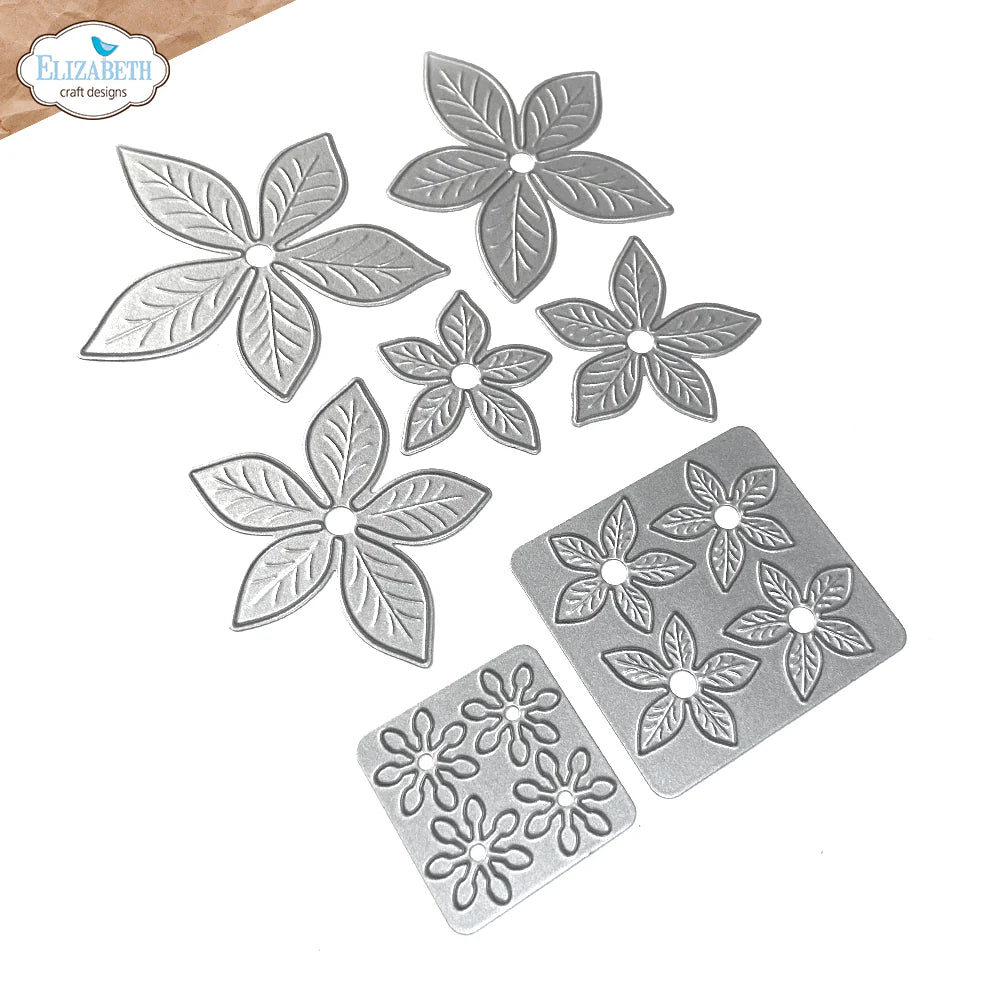 Elizabeth Craft Designs Poinsettia Metal Die Set