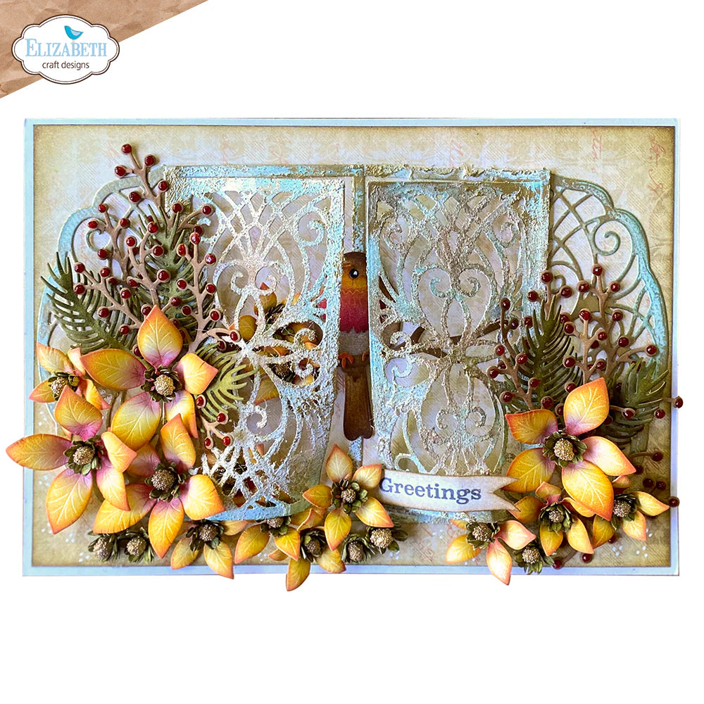 Elizabeth Craft Designs Poinsettia Metal Die Set