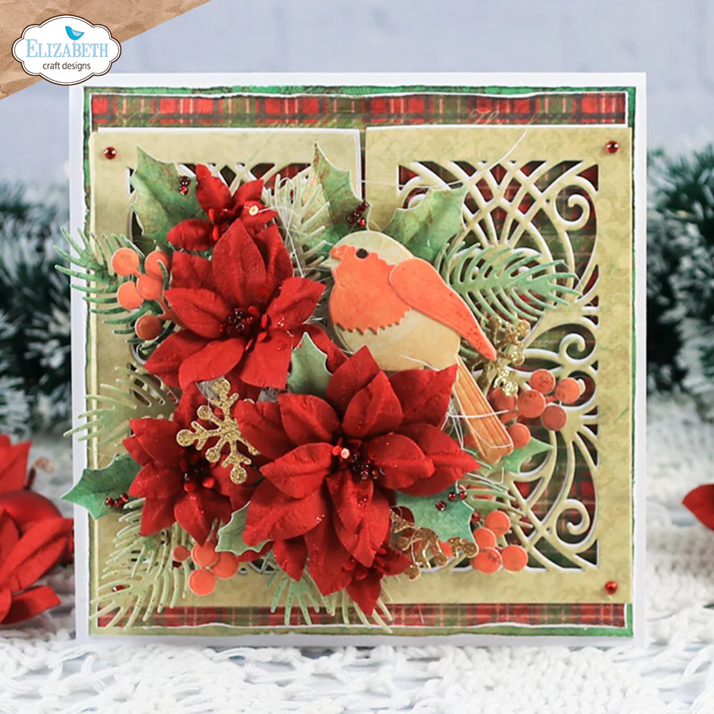 Elizabeth Craft Designs Poinsettia Metal Die Set