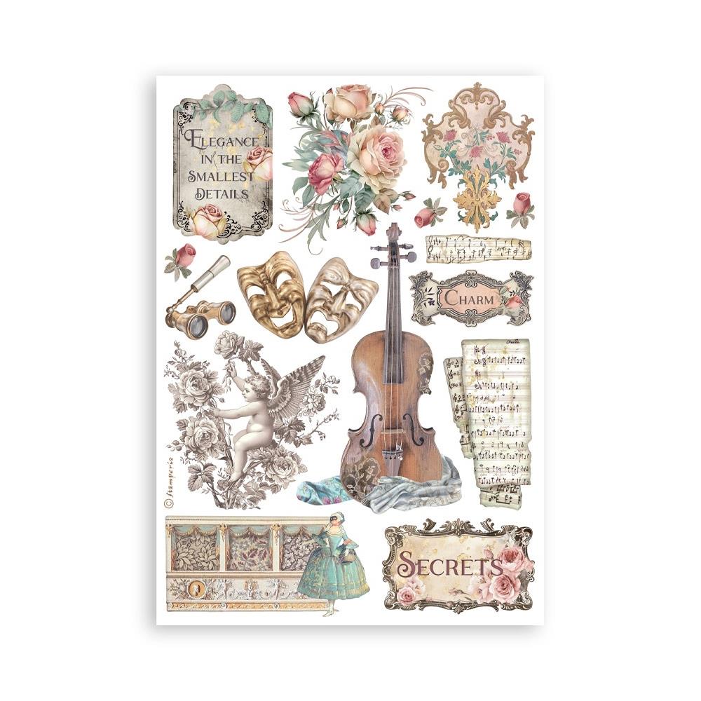 Stamperia Venice Washi Pad (8 Sheets)
