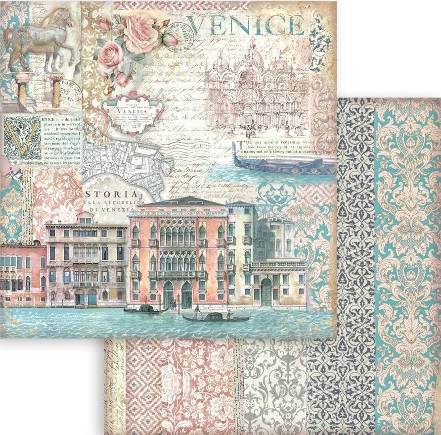 Stamperia Venice 12” x 12” Paper Pad