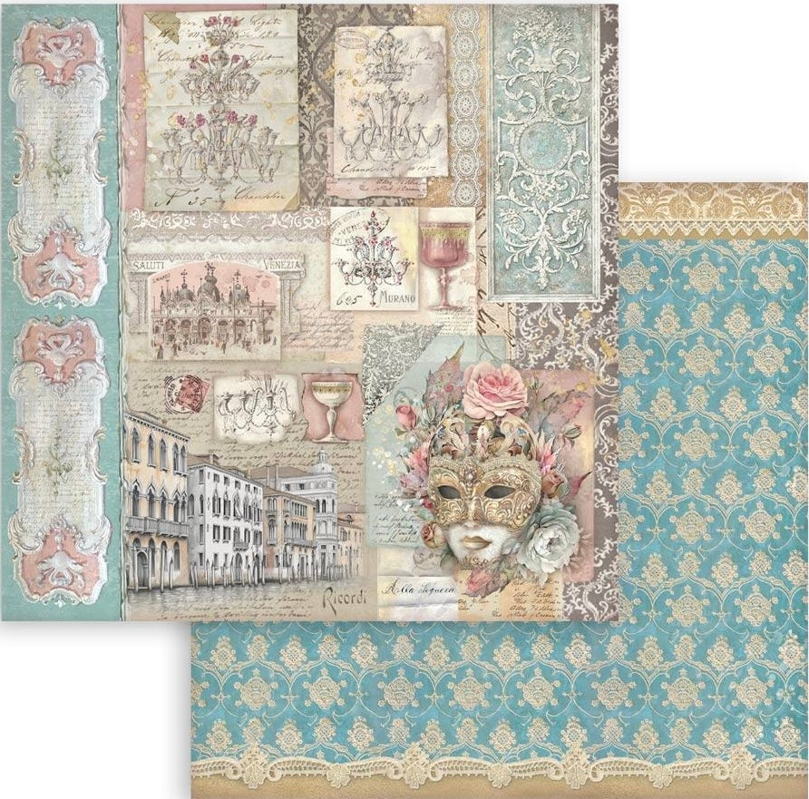 Stamperia Venice 12” x 12” Paper Pad