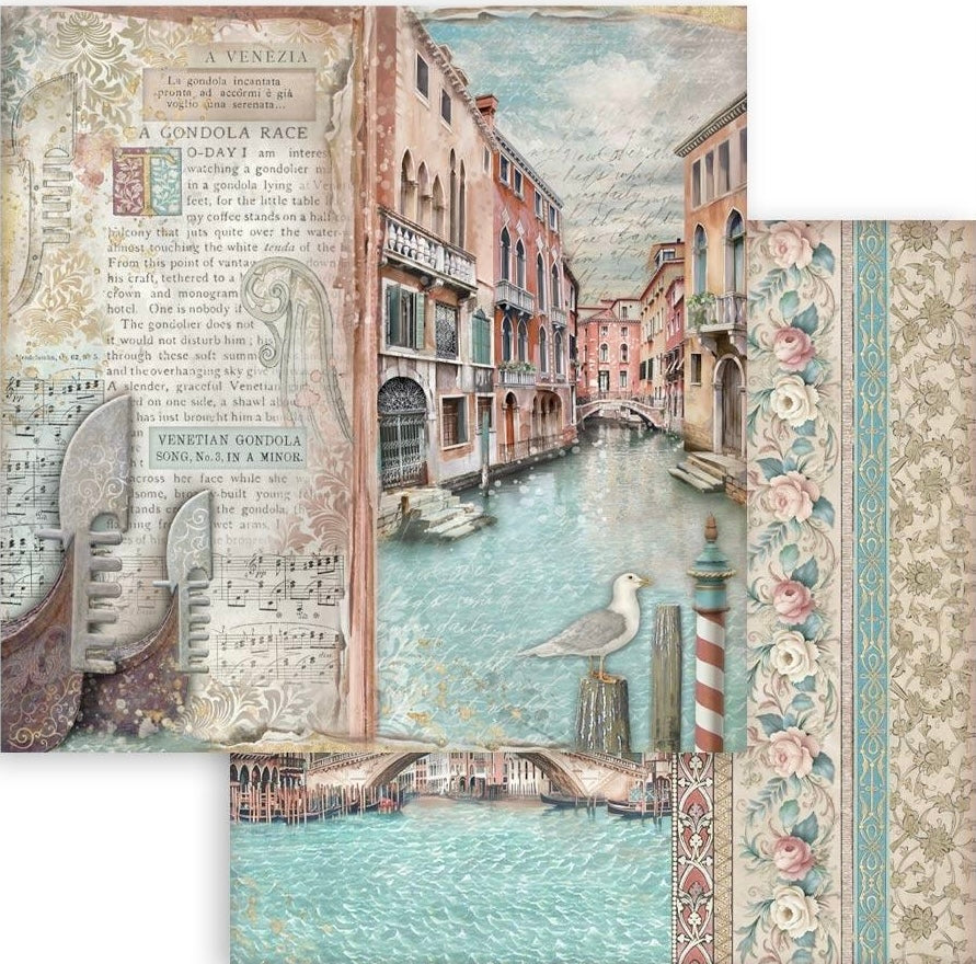 Stamperia Venice 12” x 12” Paper Pad