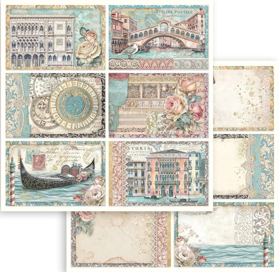 Stamperia Venice 12” x 12” Paper Pad