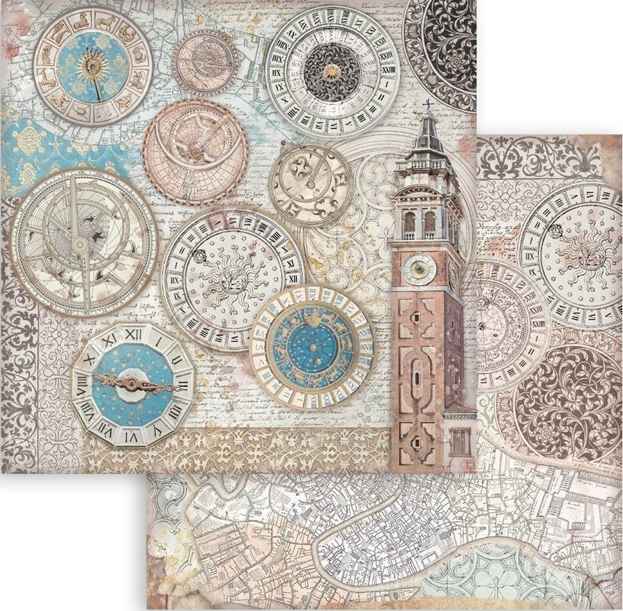 Stamperia Venice 12” x 12” Paper Pad