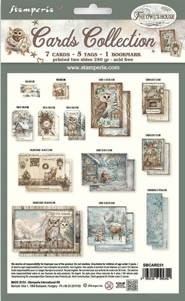 Stamperia Cards Collection - The Owl’s House