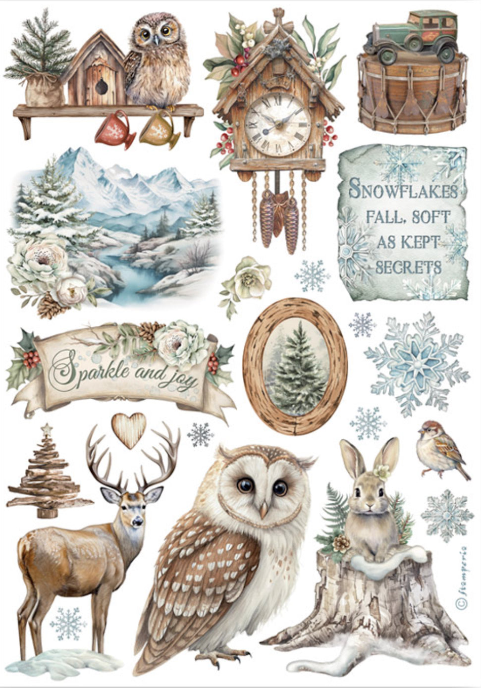 Stamperia The Owl’s House Washi Pad (8 Sheets)