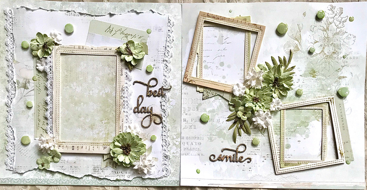 Hazaña de diseño de dos páginas "Best Day" de Kreative Kreations. 49 y mercado