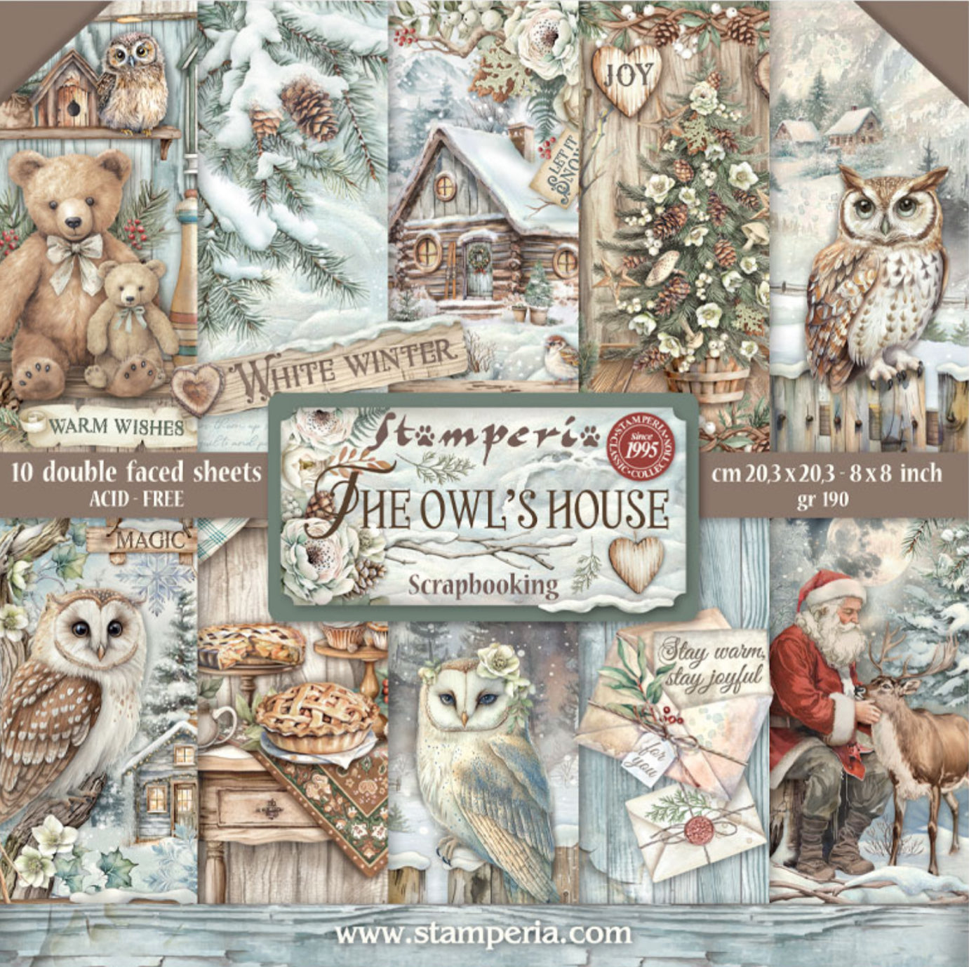 Stamperia The Owl’s House 8” x 8” Paper Pad