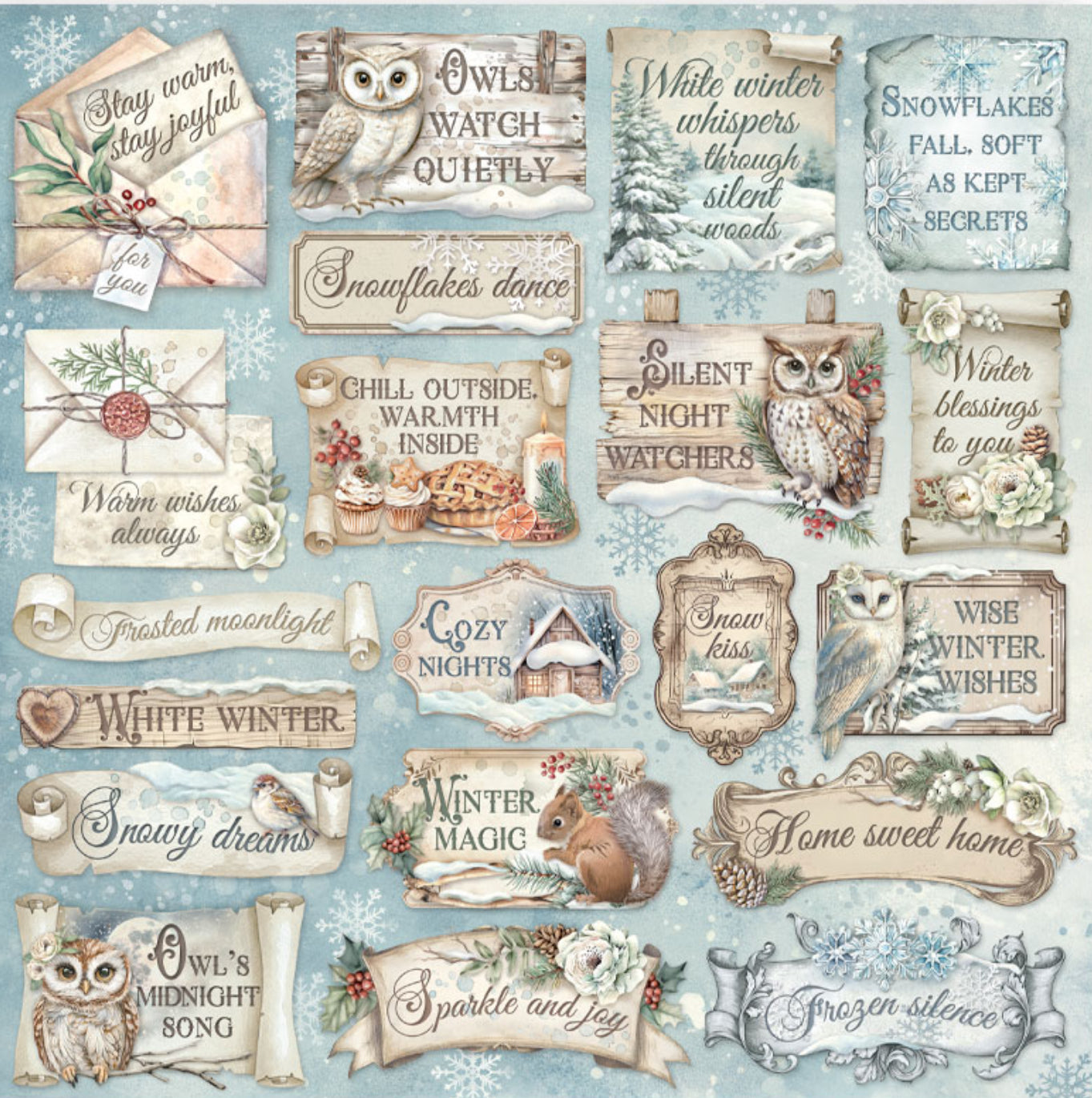 Stamperia The Owl’s House 8” x 8” Paper Pad