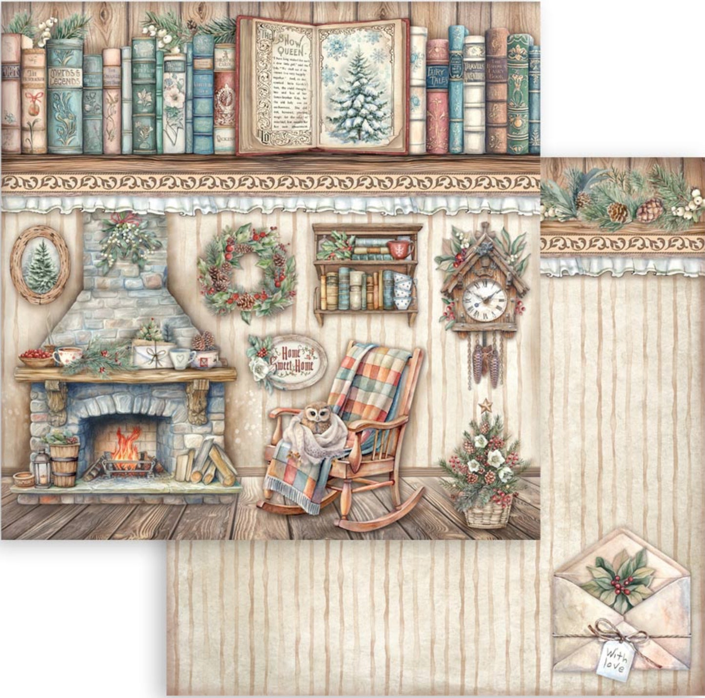 Stamperia The Owl’s House 8” x 8” Paper Pad