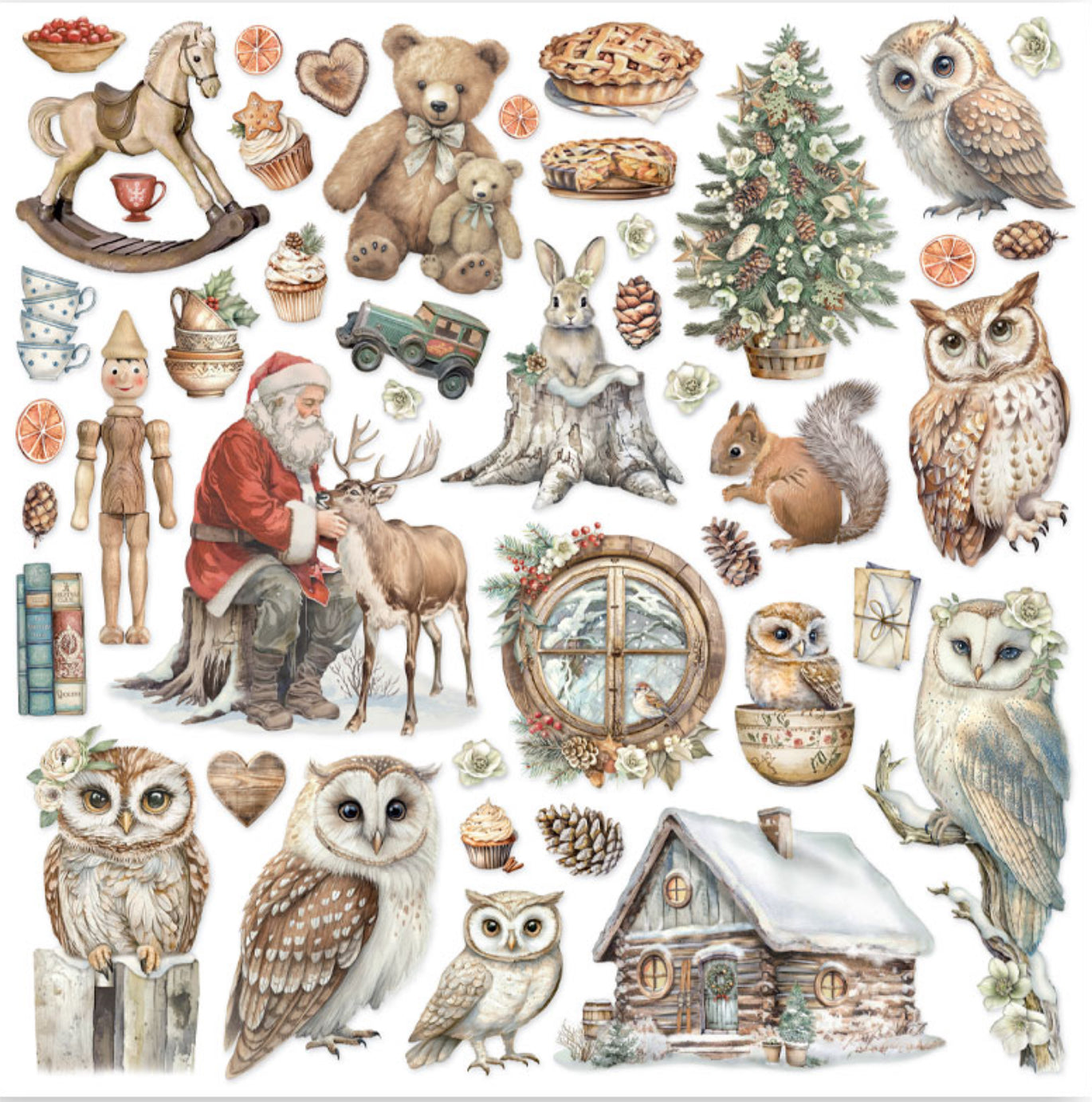 Stamperia The Owl’s House 8” x 8” Paper Pad