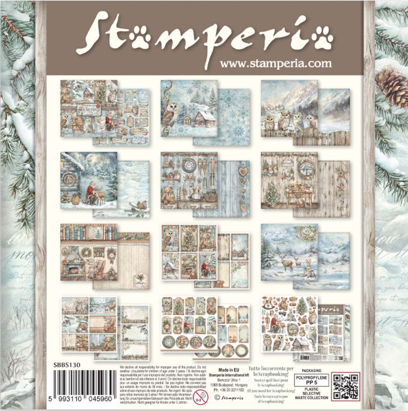 Stamperia The Owl’s House 8” x 8” Paper Pad