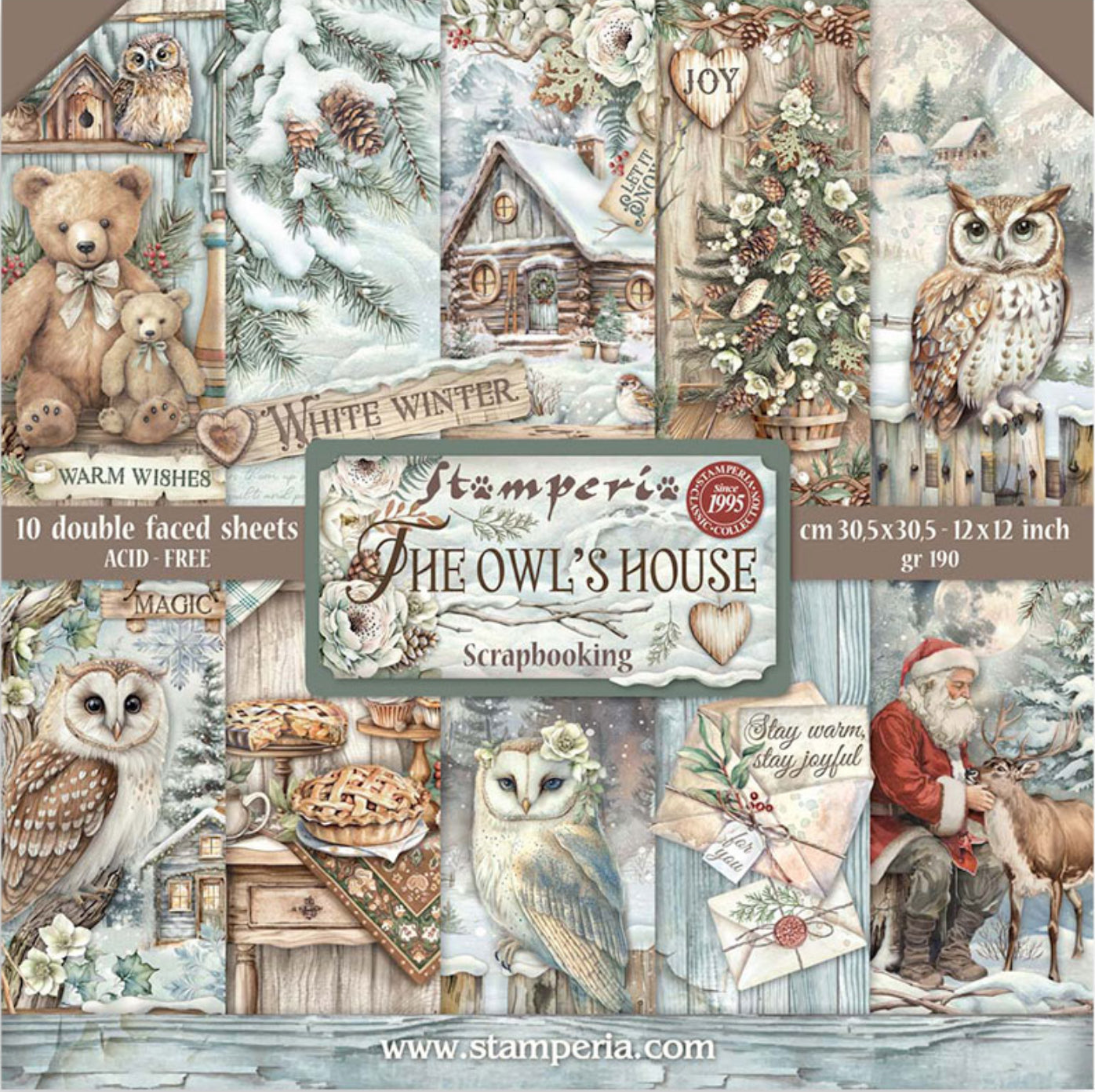 Stamperia The Owl’s House 12” x 12” Paper Pad