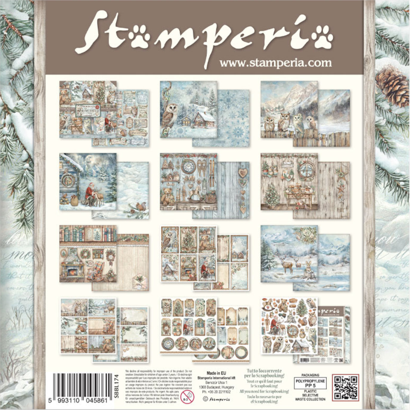 Stamperia The Owl’s House 12” x 12” Paper Pad