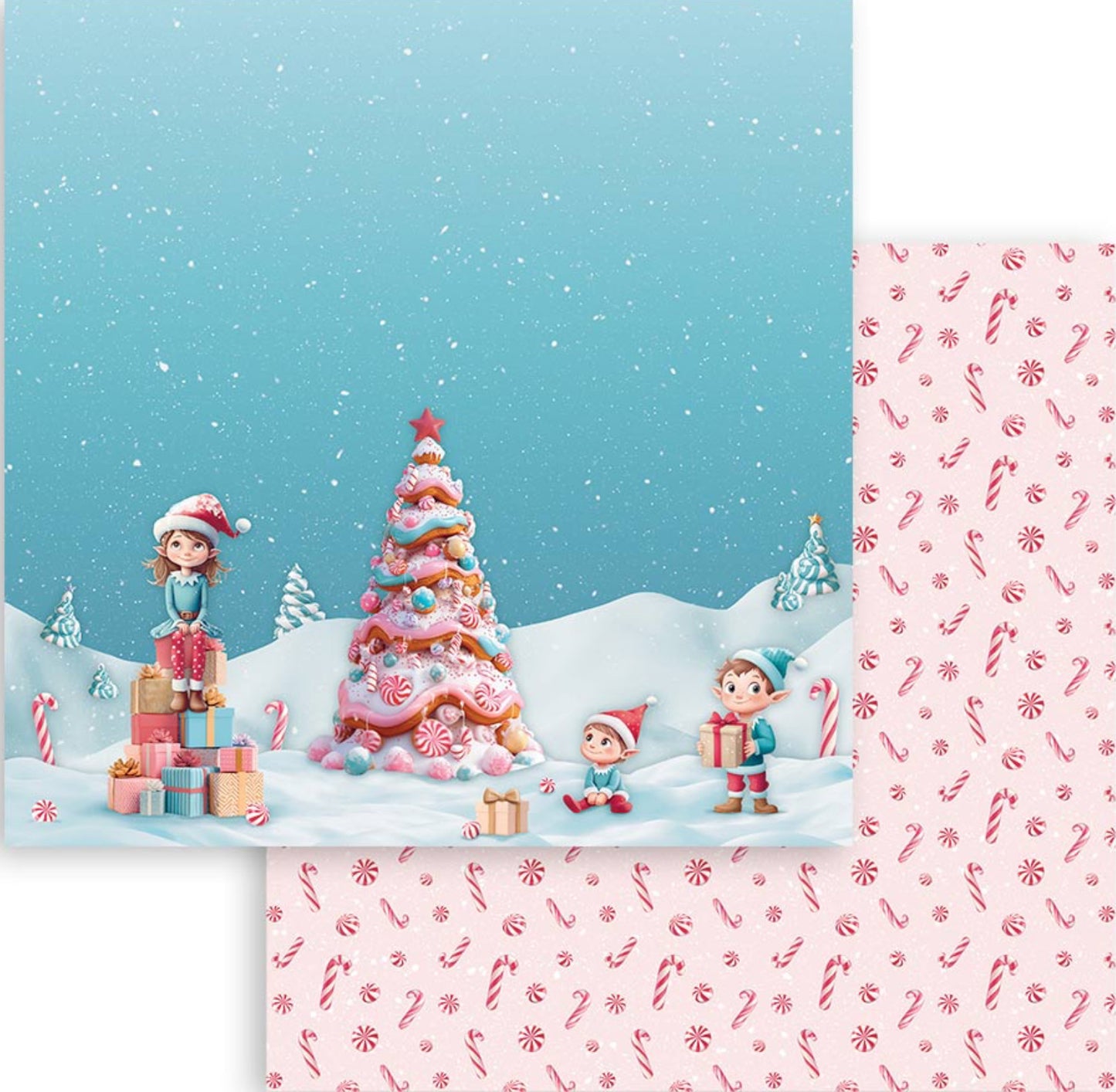 Stamperia Candy Christmas 8” x 8” Paper Pad