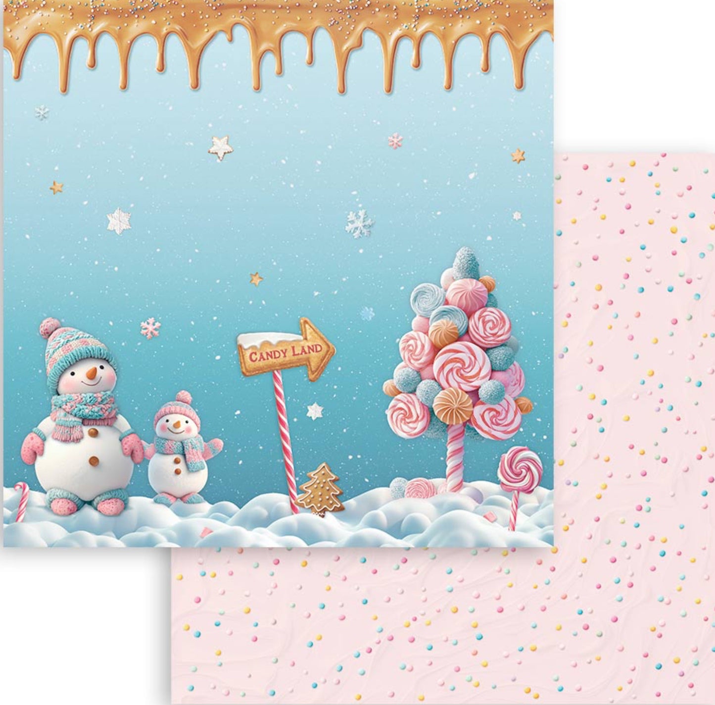 Stamperia Candy Christmas 8” x 8” Paper Pad