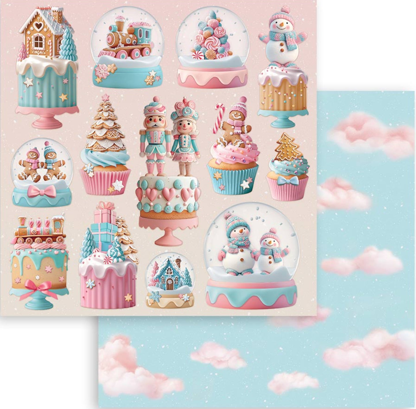 Stamperia Candy Christmas 8” x 8” Paper Pad