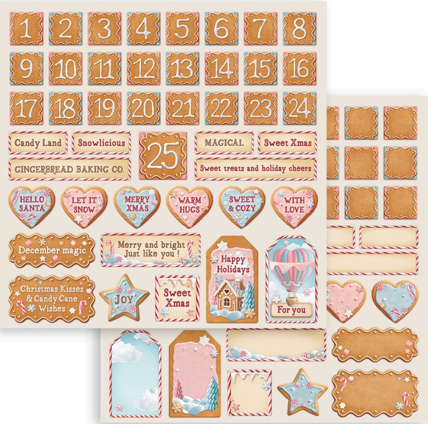 Stamperia Candy Christmas 8” x 8” Paper Pad