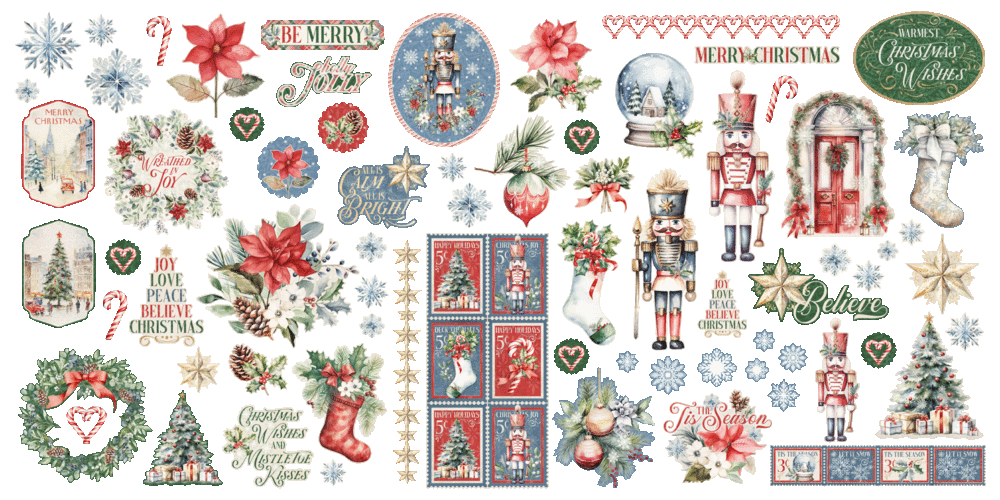 Graphic 45 Deck the Halls Ephemera Assortment