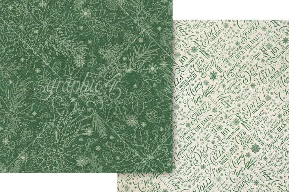 Graphic 45 Deck the Halls 12” x 12” Collection Pack