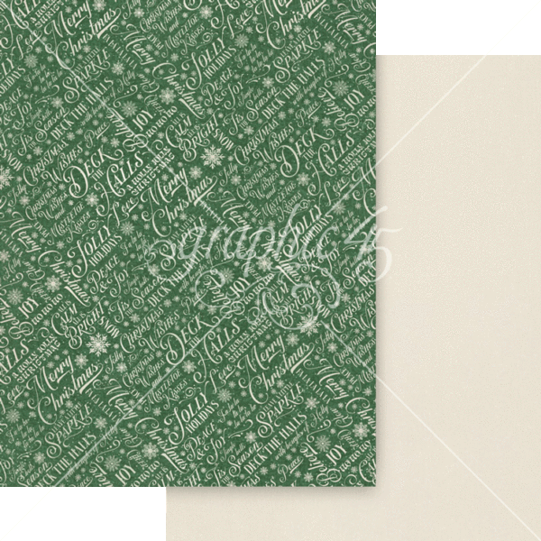 Graphic 45 Deck the Halls 8.5” x 11” Patterns & Solids Pack