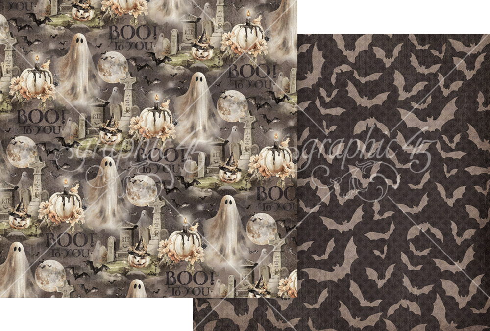 Graphic 45 Ghostly Greetings 12” x 12” Collection Pack