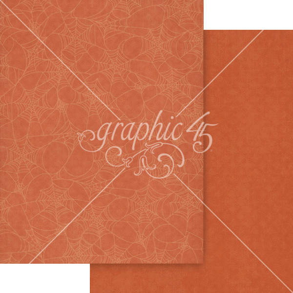 Graphic 45 Ghostly Greetings 8.5” x 11” Patterns & Solids Pack