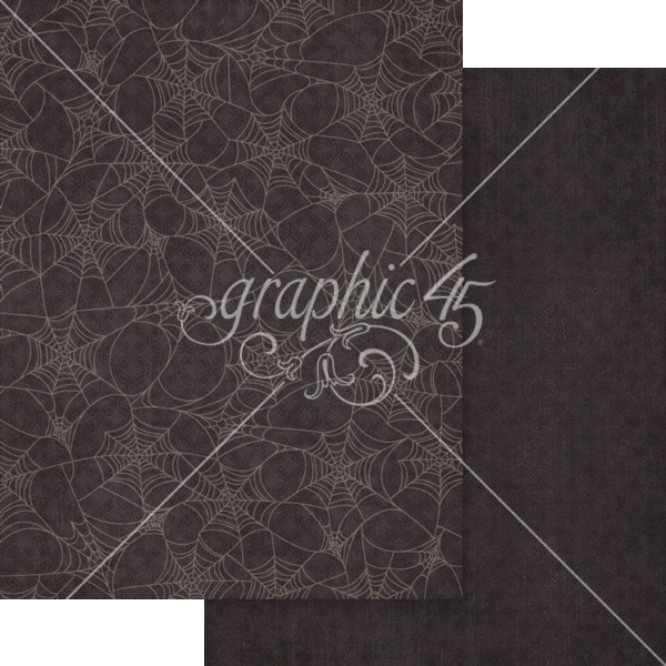 Graphic 45 Ghostly Greetings 8.5” x 11” Patterns & Solids Pack