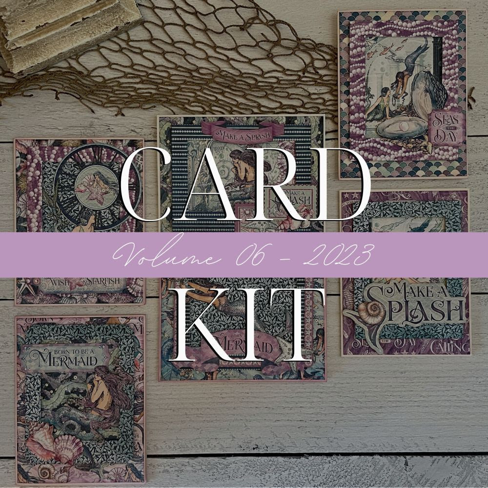 Graphic 45 Make A Splash - Dimensional Pop Up Card Set Monthly Kit 2023 Vol 6