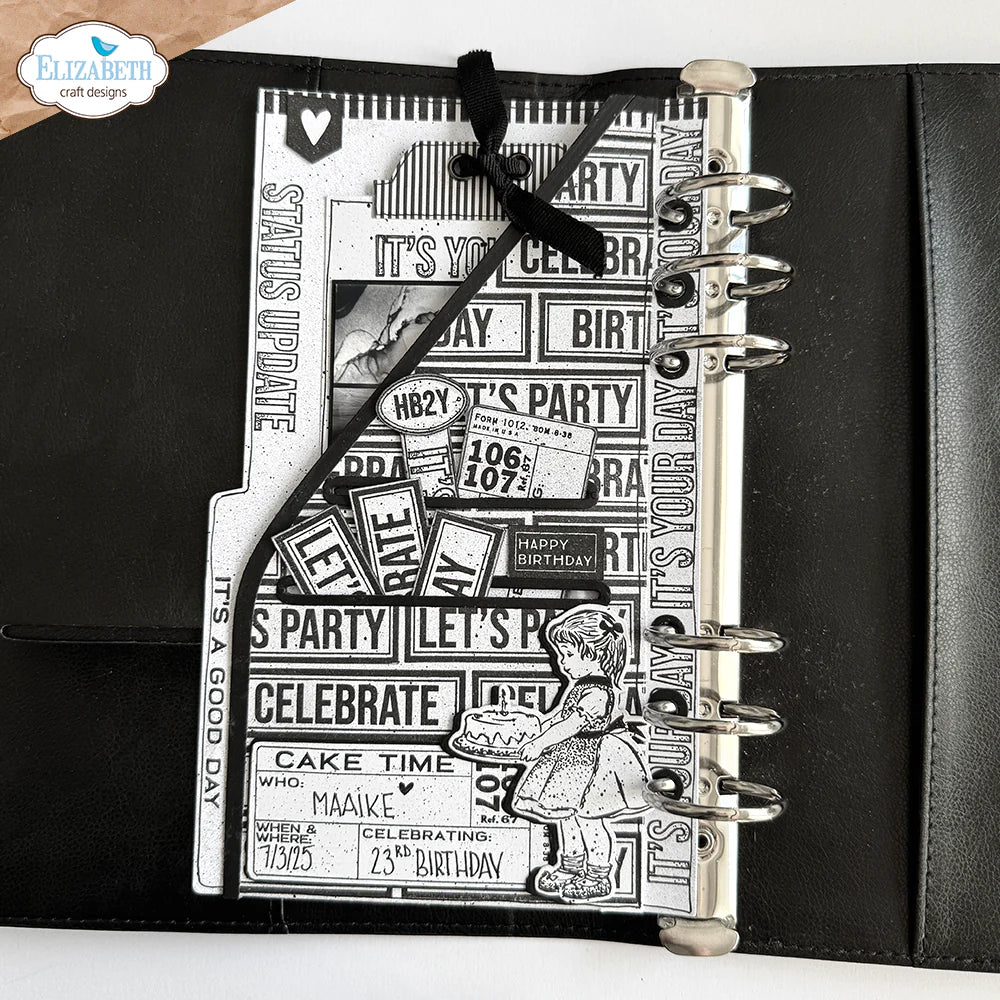 Elizabeth Craft Designs Celebrations 2 Die & Stamp Set