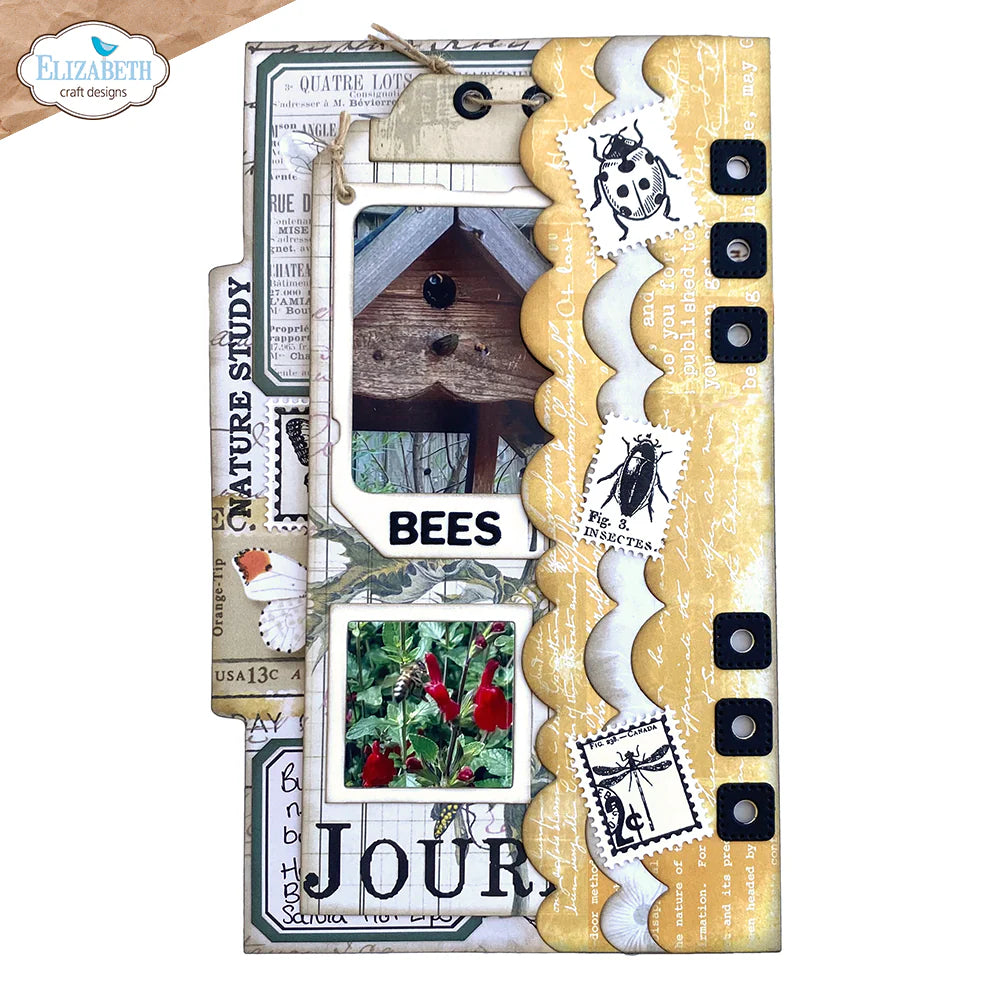 Elizabeth Craft Designs Page with Large Tab 2 Metal Die Set