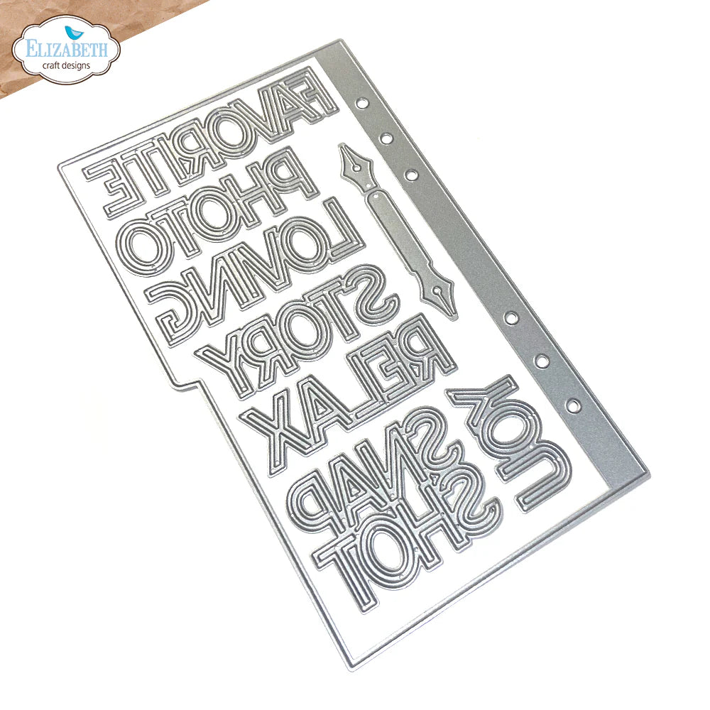 Elizabeth Craft Designs Page with Large Tab 1 Metal Die Set