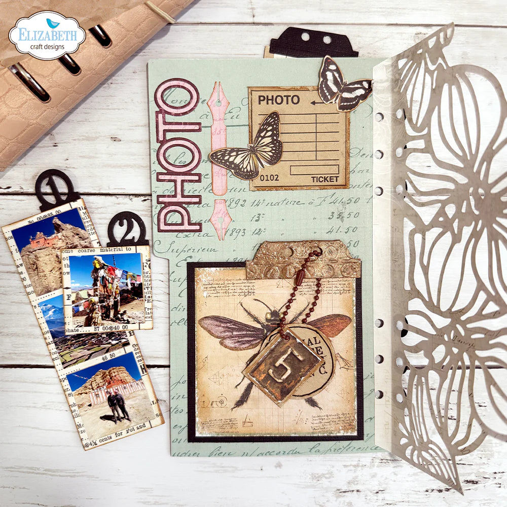 Elizabeth Craft Designs Page with Large Tab 1 Metal Die Set