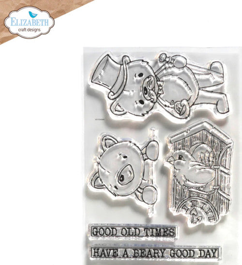 Elizabeth Craft Designs Good Old Times stempelset