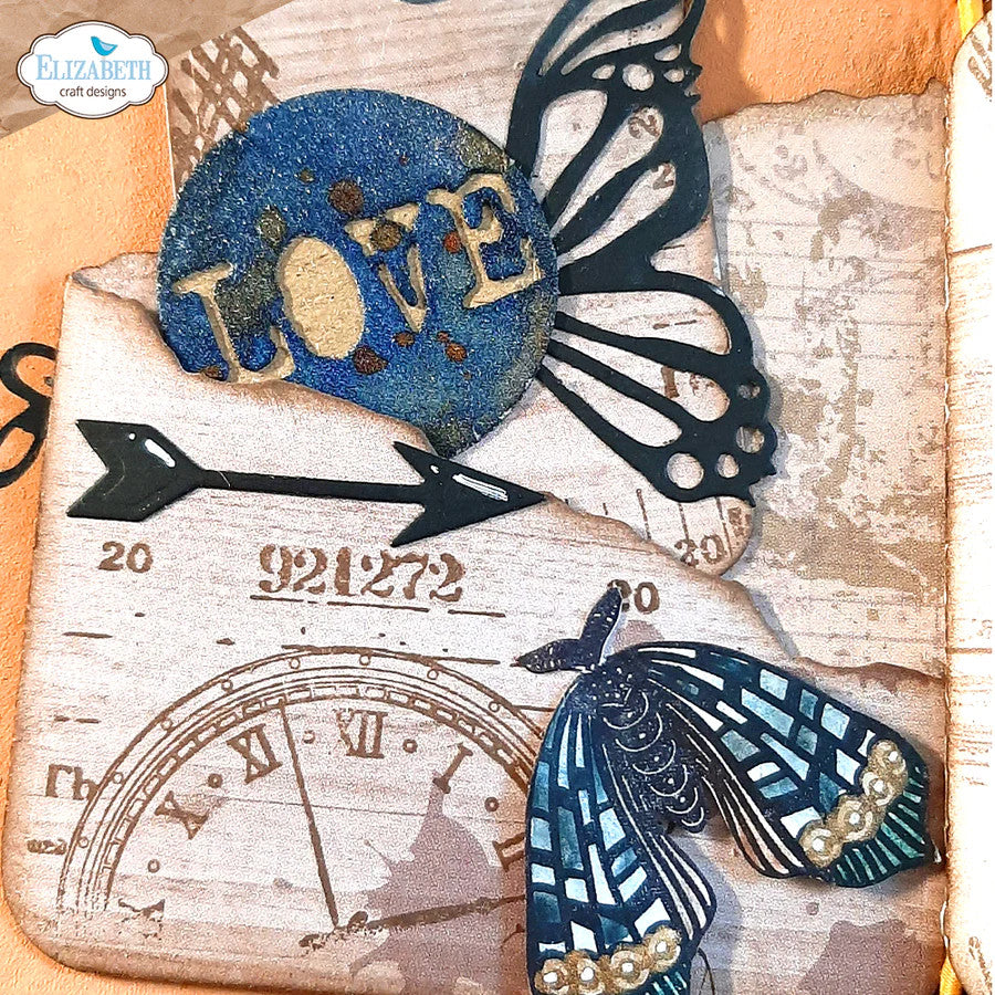 Elizabeth Craft Designs Juego de troqueles Back In Time