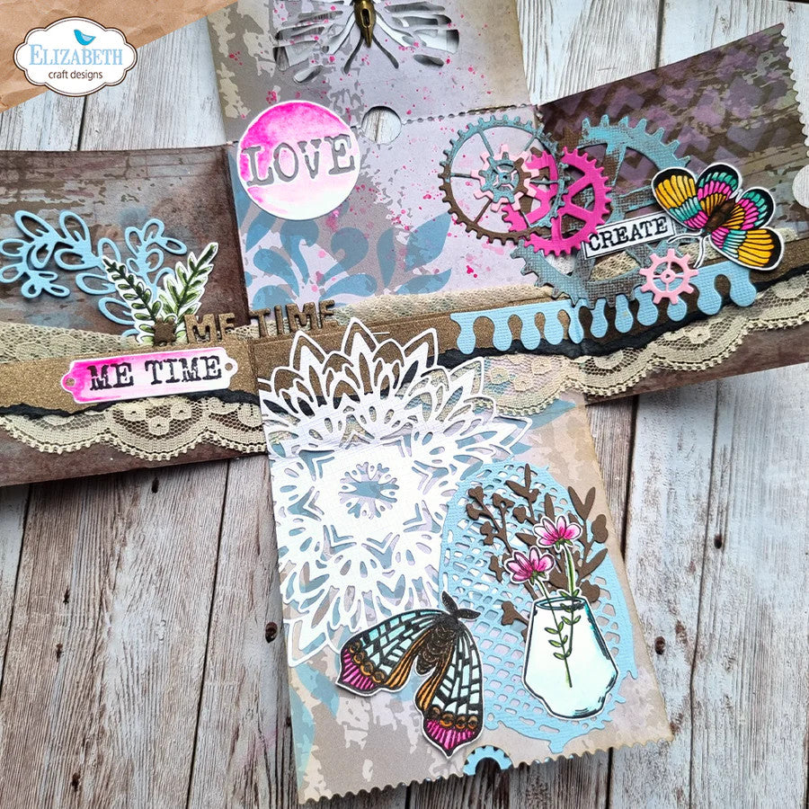 Elizabeth Craft Designs Juego de troqueles Ticket to Fly Free