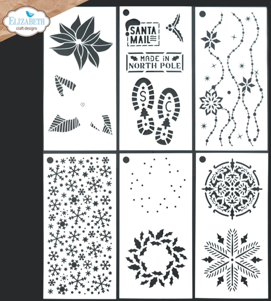 Elizabeth Craft Designs Journal Stencils 2