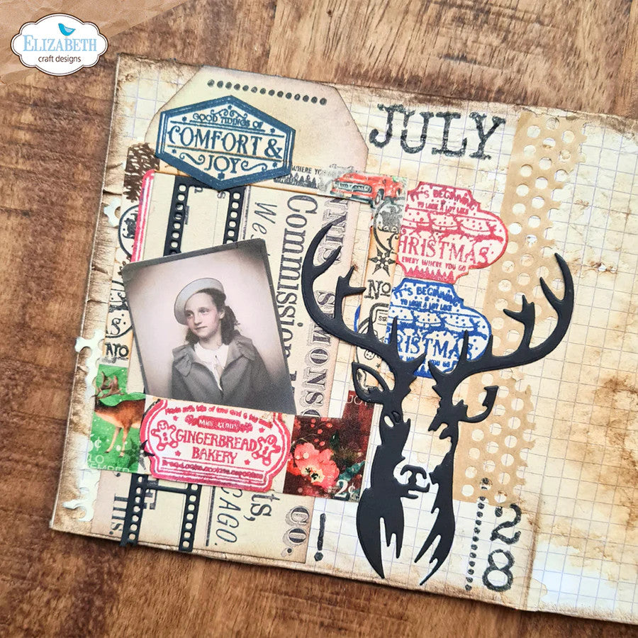 Elizabeth Craft Designs December to Remember Alfabetstempelset