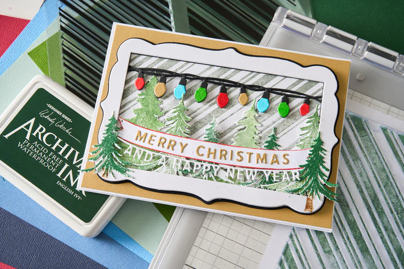 Sizzix Clear Stamp Set - Candy Stripes by 49 & Market