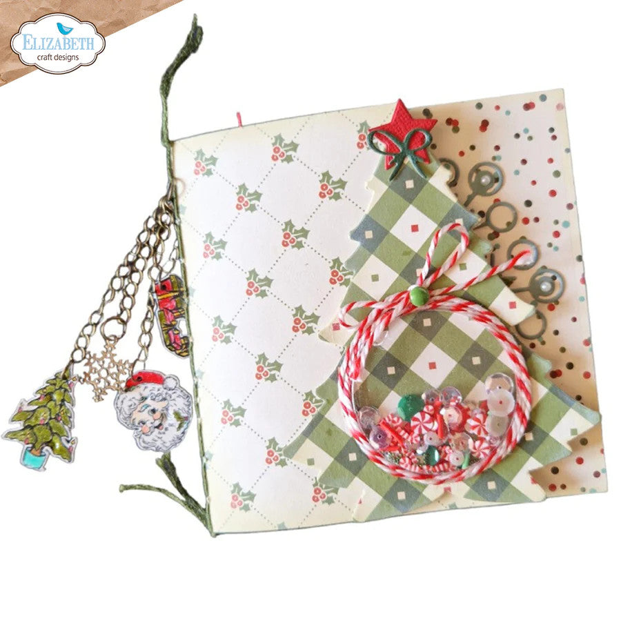 Elizabeth Craft Designs December to Remember Santa Claus-stempelset
