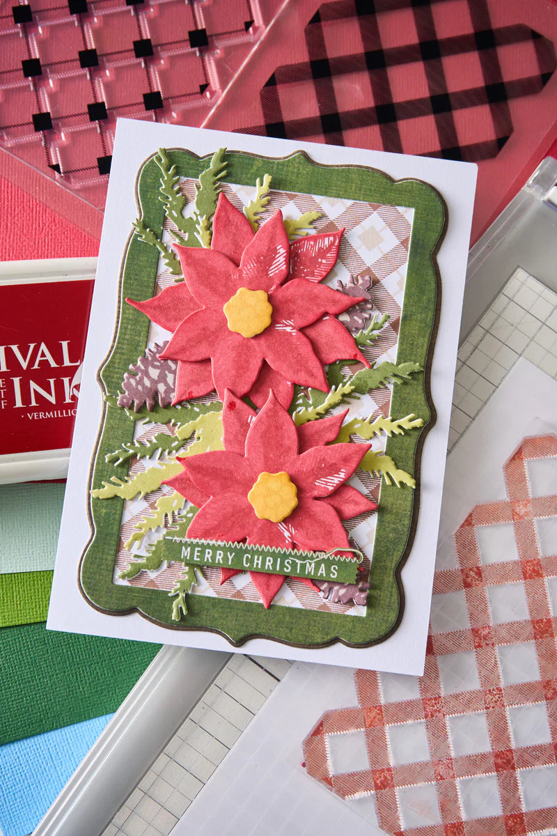 Sizzix Clear Stamp Set - Tartan by 49 & Market