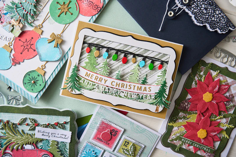Sizzix Clear Stamp Set - Tartan by 49 & Market