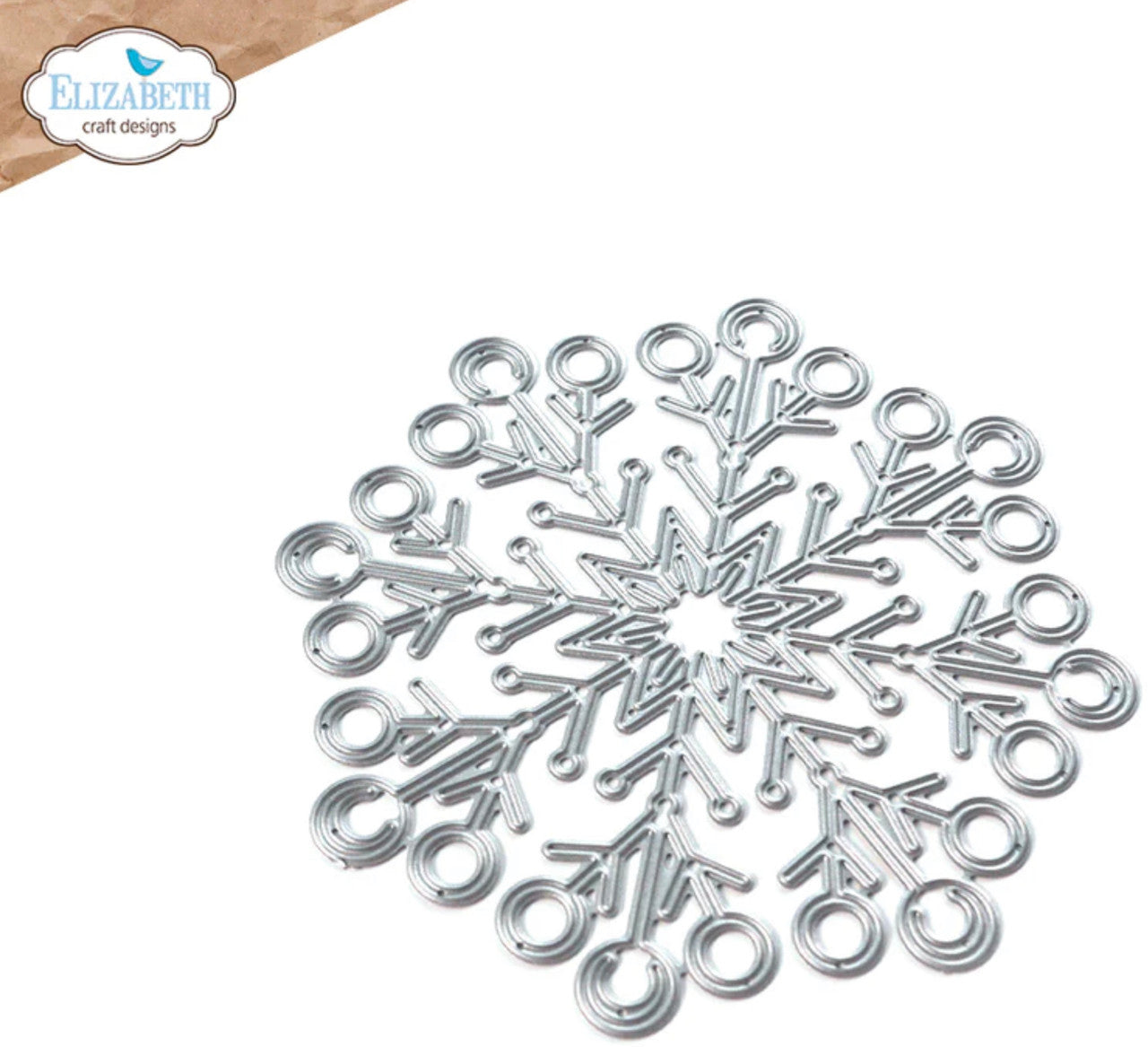 Elizabeth Craft Designs Troquel de metal con diseño de copo de nieve