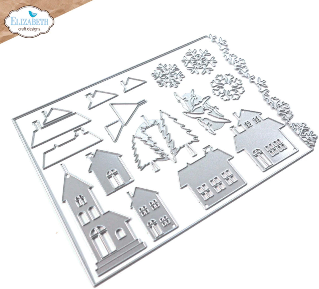 Elizabeth Craft Designs Juego de troqueles Snow Village