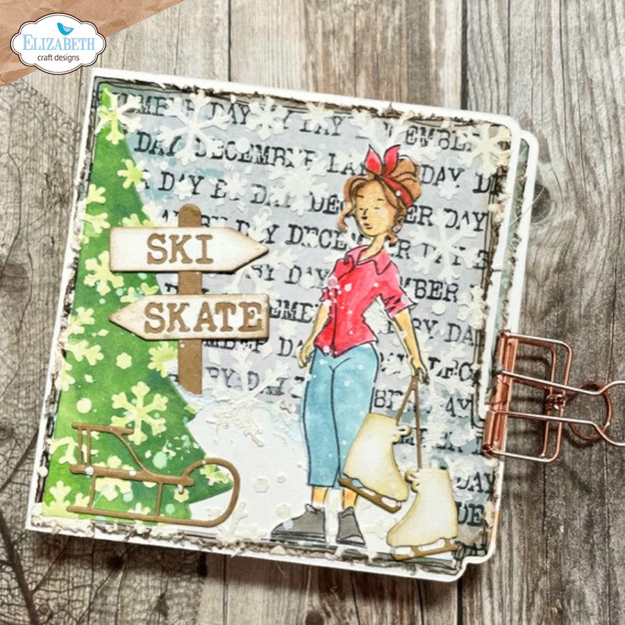 Elizabeth Craft Designs Juego de troqueles Let It Snow